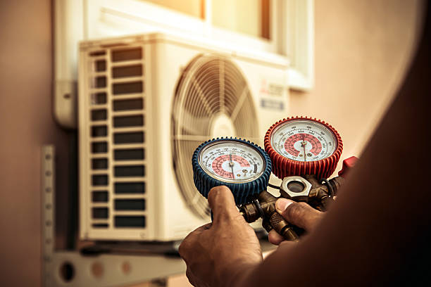 Professional Hvac technician working in Union Mills, NC